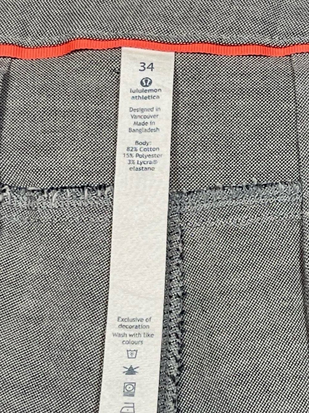 NWOT! Lululemon The Works Short Quick Oxford in Cable/Dark Ash Size W34 L11 Golf - Picture 16 of 16
